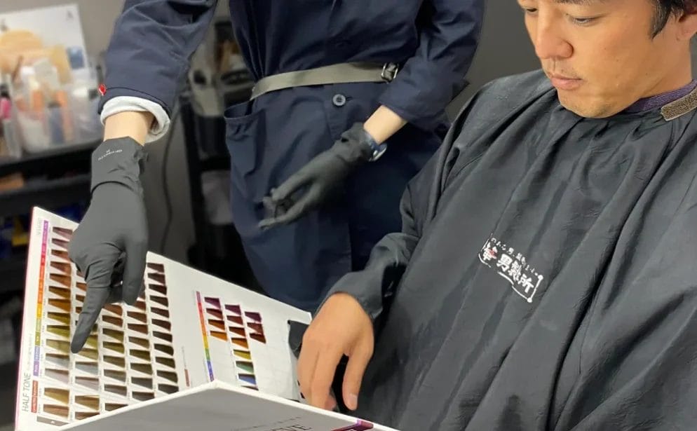 イケメン製作所 メンズ・ヘアカットOption01ヘアカラー画像